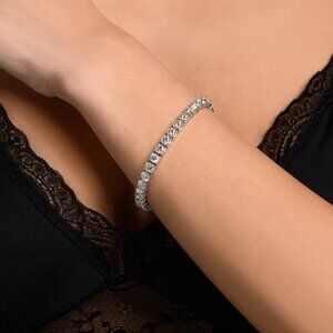10.00Ct Lab Grown Diamond Tennis Bracelet in 14k White Gold for $3000